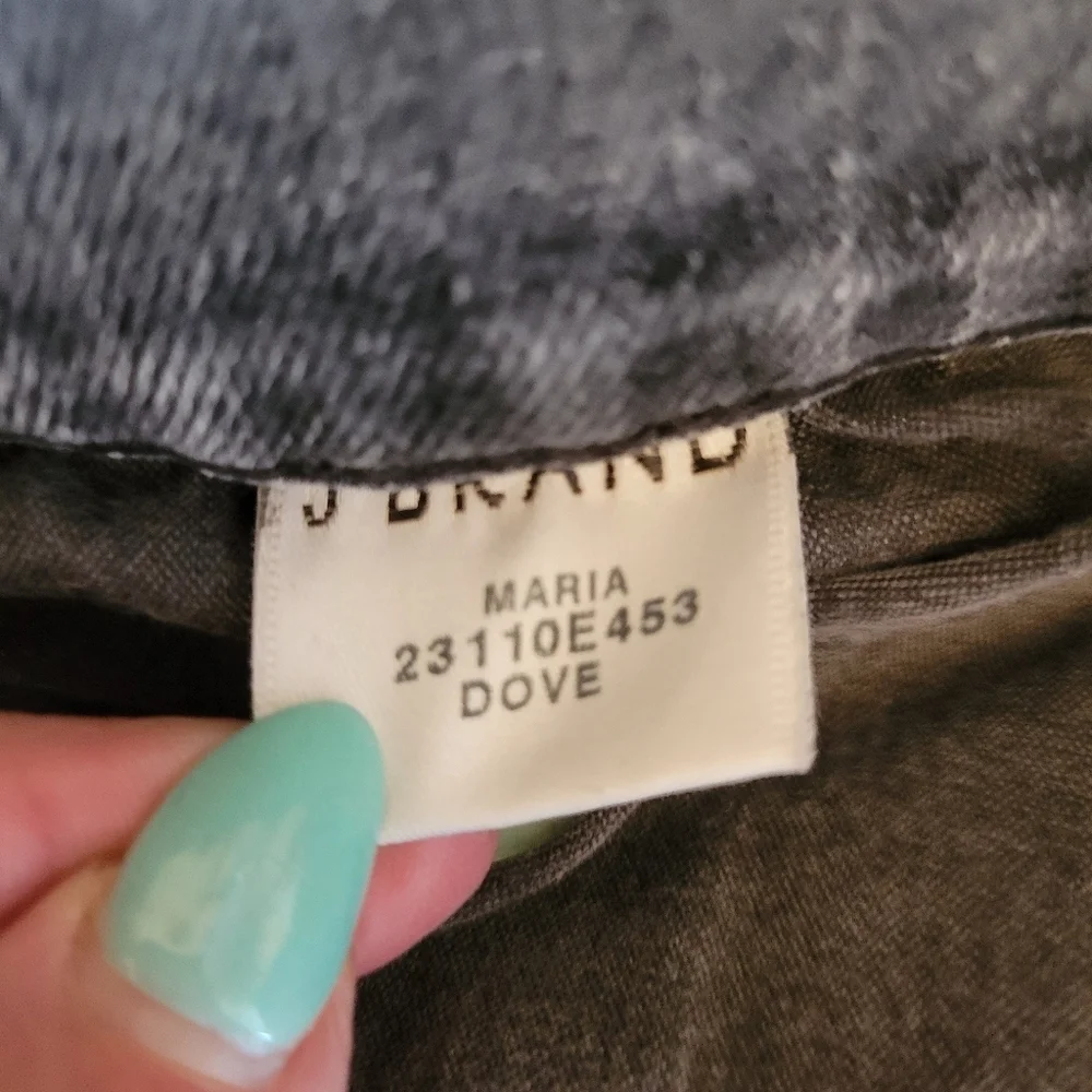 J Brand Gray Maria High Rise Skinny Denim Jeans Size 31‎